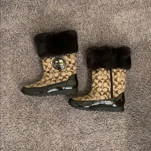 Coach Brown winter boots